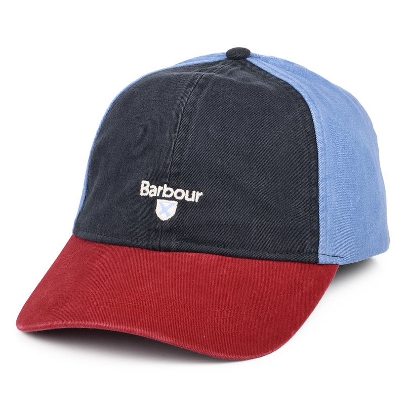 Barbour Hats Laytham Cotton Baseball Cap – Multi-Coloured Adjustable