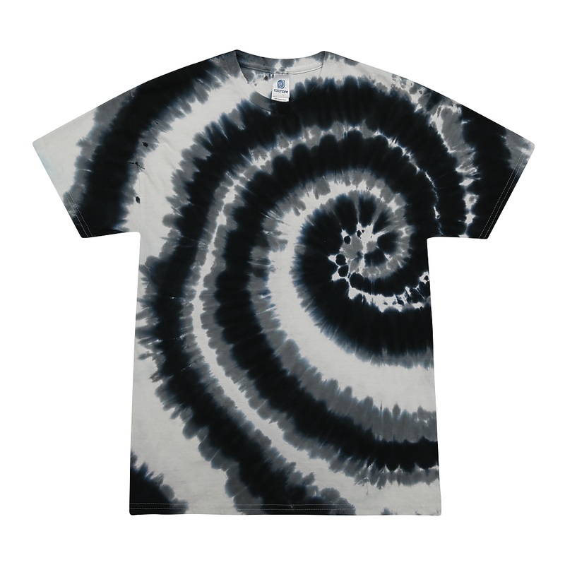 Colortone 1000 Multi-Color Tie-Dyed T-Shirt – Swirl Black Swirl Black S