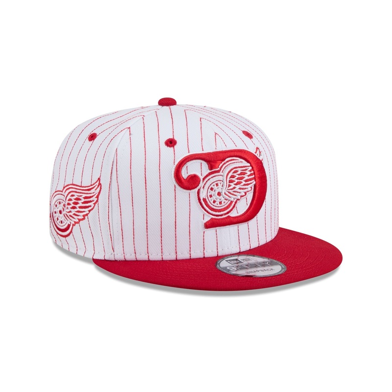 Detroit Red Wings Deceptor Pinstripe 9FIFTY Snapback Hat One Size