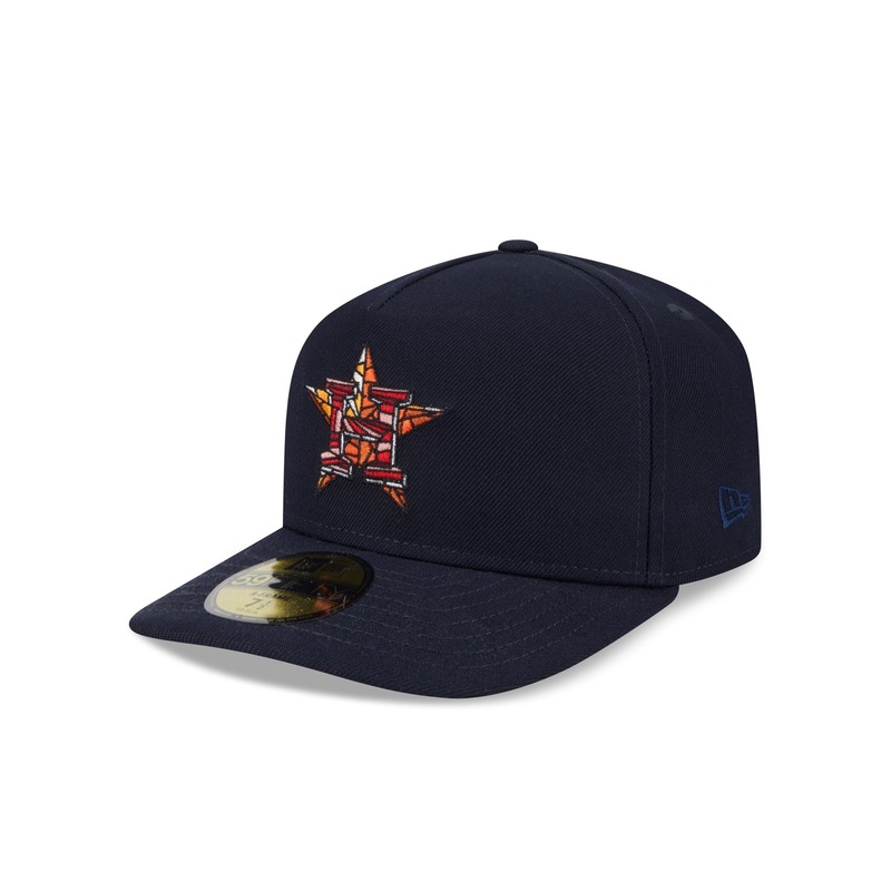 Houston Astros Stained Glass 59FIFTY A-Frame Fitted Hat 7