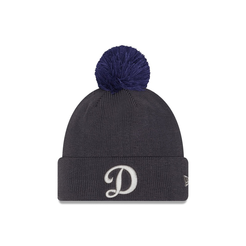 Los Angeles Dodgers 2025 Batting Practice Pom Knit Hat One Size