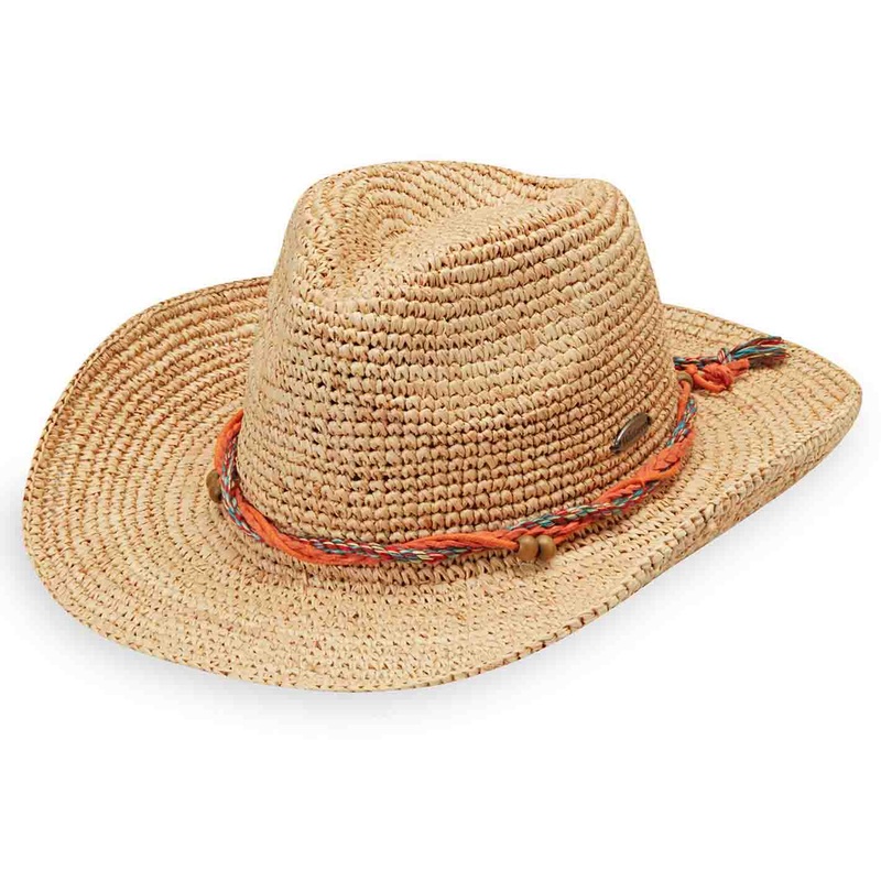 Petite Catalina Cowboy Raffia Hat – Wallaroo Hats Natural Small (56 cm)