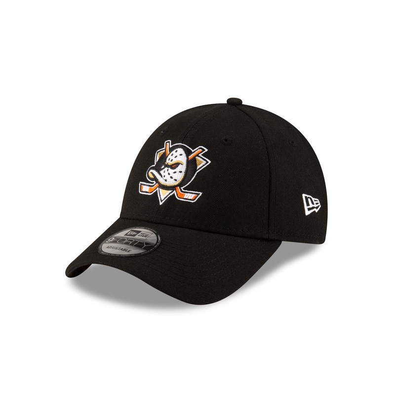 Anaheim Ducks Black 9FORTY Adjustable Hat One Size