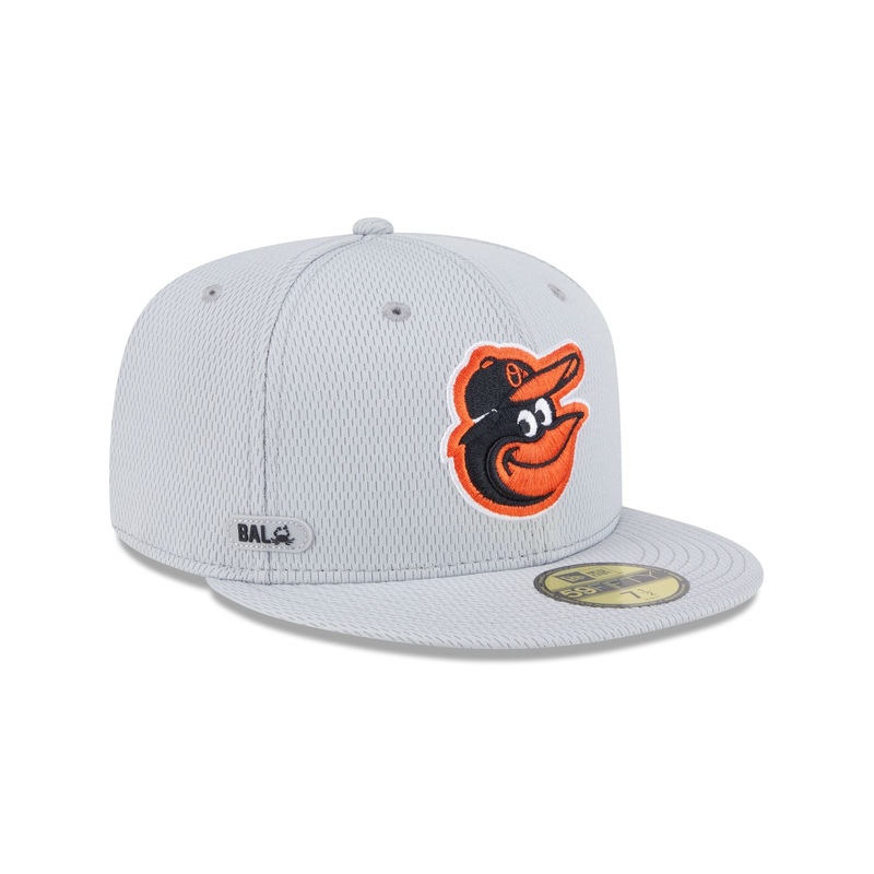 Baltimore Orioles 2025 Clubhouse Gray 59FIFTY Fitted Hat 7