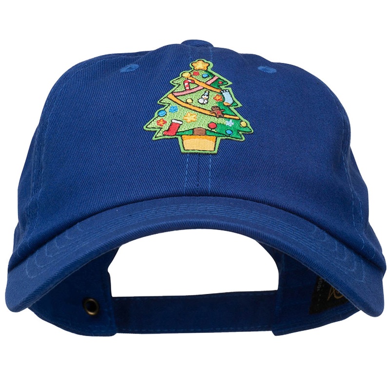 Christmas Tree Patched Washed Cap Royal One Size