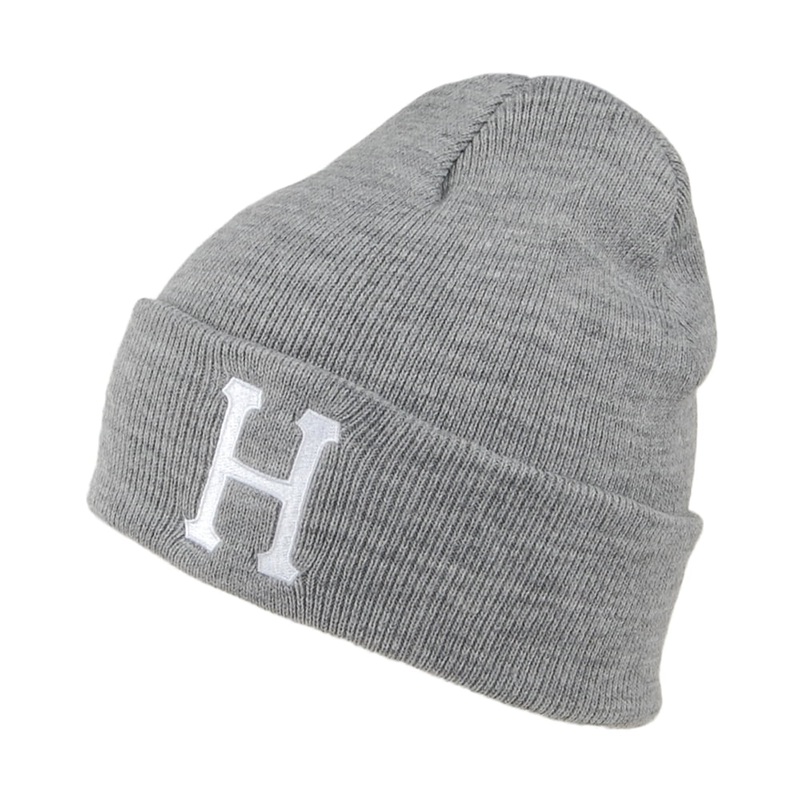 HUF Classic H Beanie Hat – Grey 1-Size