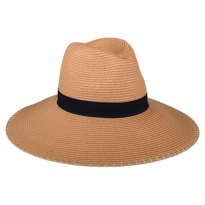 Joules Hats Sia Wide Brim Summer Fedora Hat – Natural 1-Size