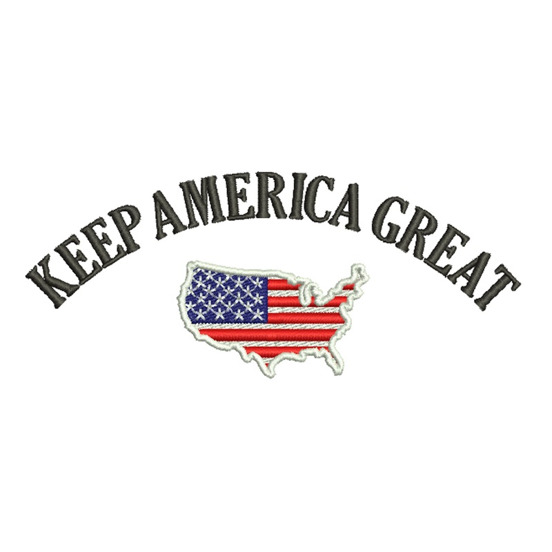 Keep America Great USA Flag Map Logo Default Title One Size