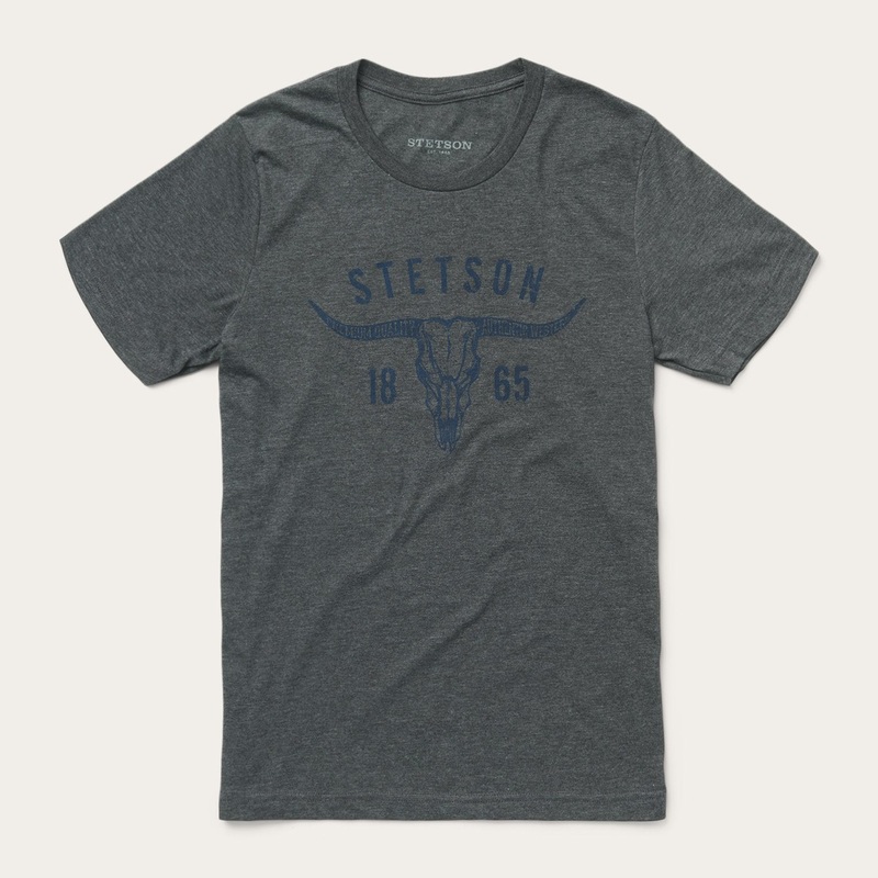 Longhorn Graphic Tee Grey S