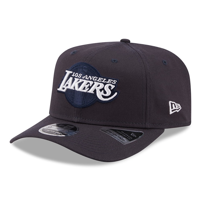 New Era 9FIFTY L.A. Lakers Snapback Cap – NBA League Essential Stretch Snap – Navy Small/Medium