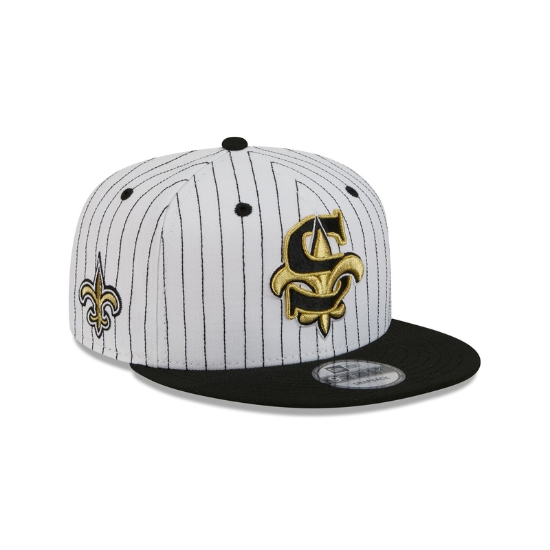 New Orleans Saints Deceptor Pinstripe 9FIFTY Snapback Hat One Size