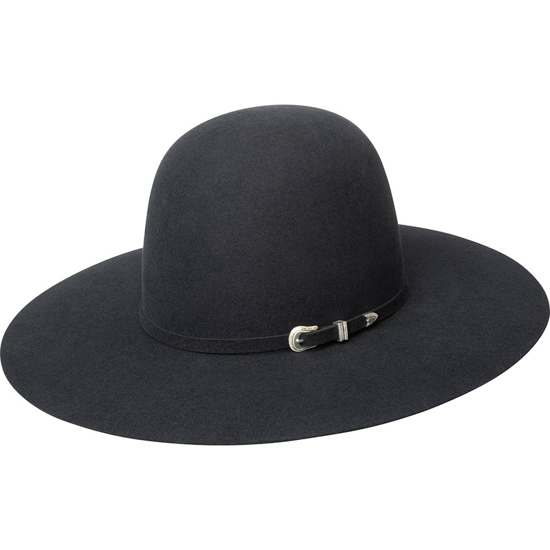 Pro 7X Open 5″ Cowboy Hat Black 6 3/4