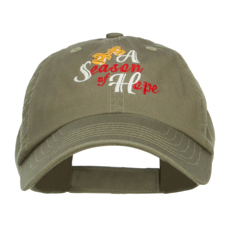 Season of Hope Embroidered Pet Spun Cap Olive One Size