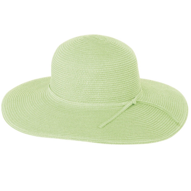 Sewn Braid Straw Wide Brim Sun Hat – JSA Lime