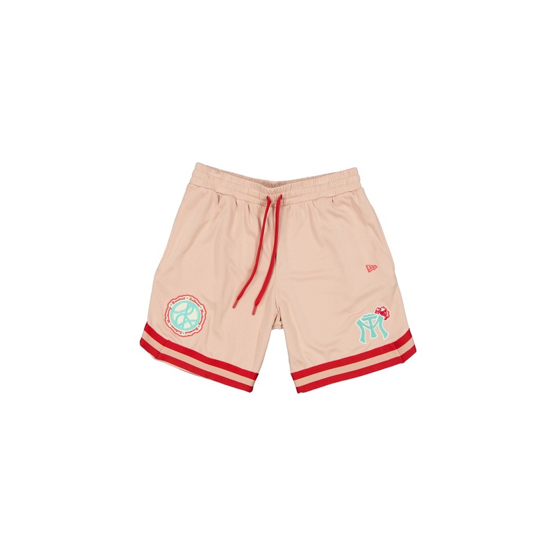 Sultanes de Monterrey Pale Pink Floral Shorts S