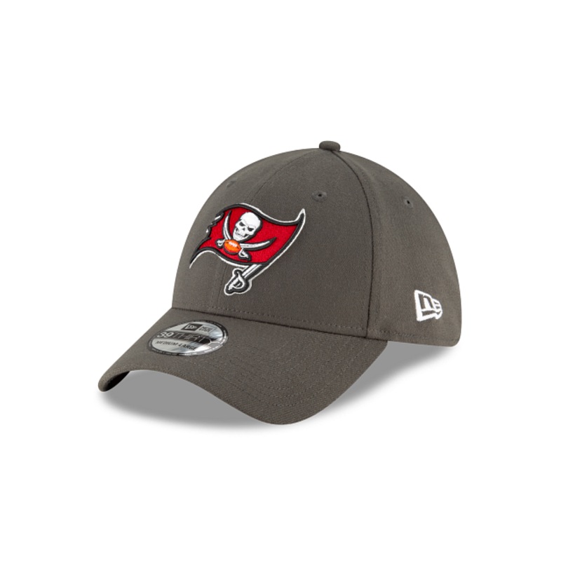 Tampa Bay Buccaneers Team Classic Gray 39THIRTY Stretch Fit Hat S/M