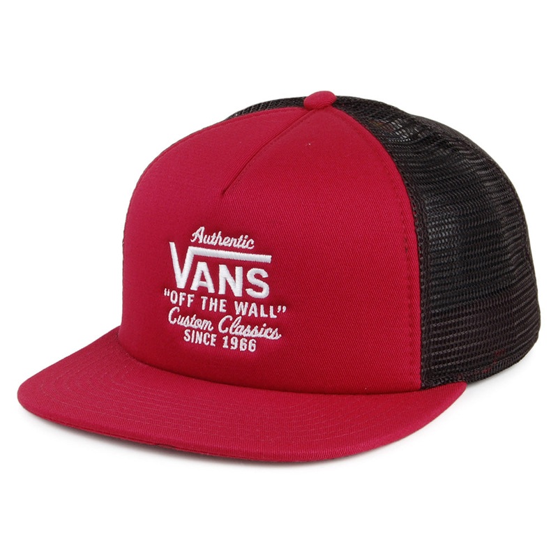 Vans Hats Galer Trucker Cap – Maroon Adjustable