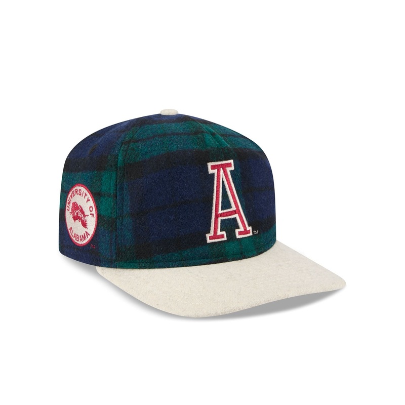 Alabama Crimson Tide College Vault Plaid Letterman 19TWENTY Adjustable Hat One Size