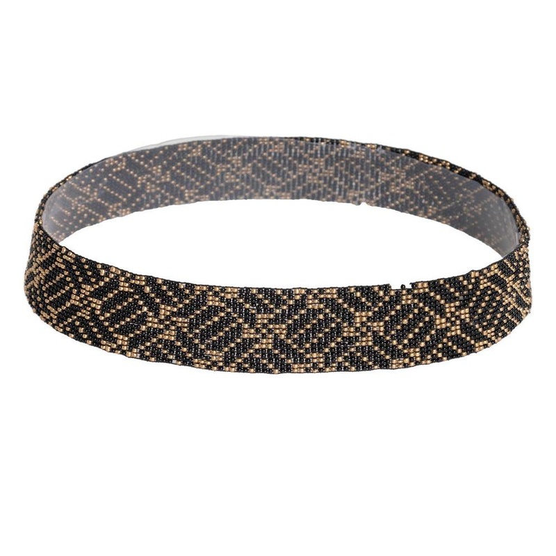 Amadeus | Beaded Hat Band Gold