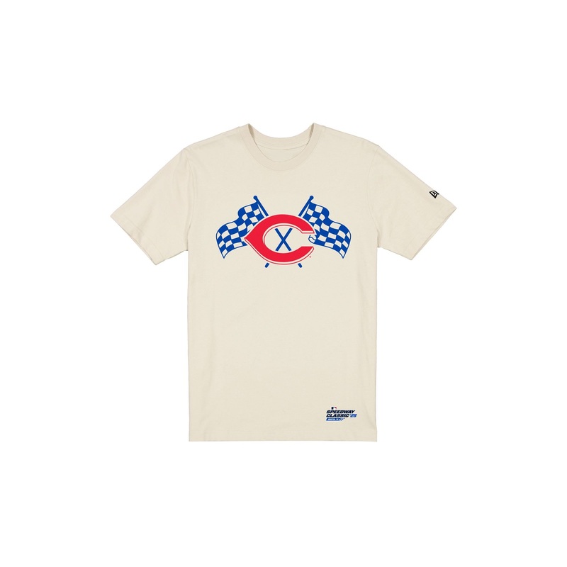 Cincinnati Reds Speedway Classic White T-Shirt S