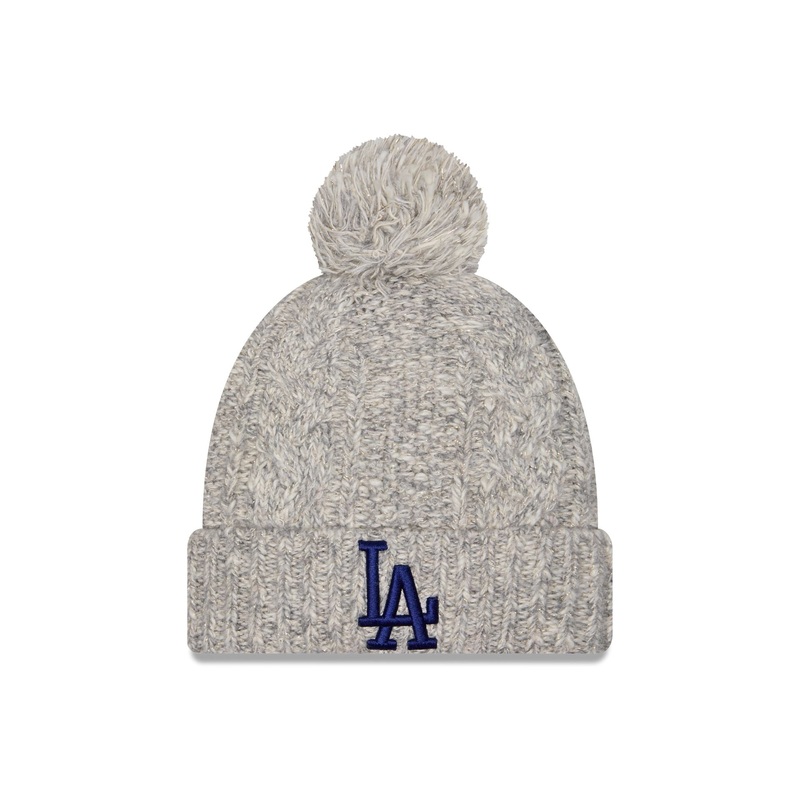 Los Angeles Dodgers Shimmer Pom Knit Hat One Size