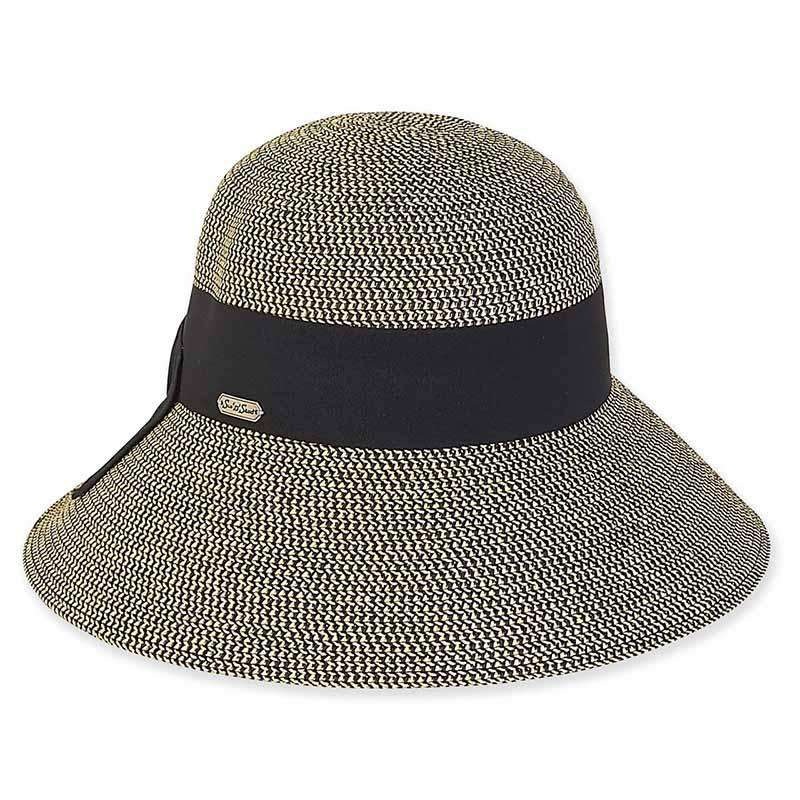 Murcia Braid Straw Bucket Hat – Sun ‘N’ Sand Hats Black Tweed Medium (57 cm)