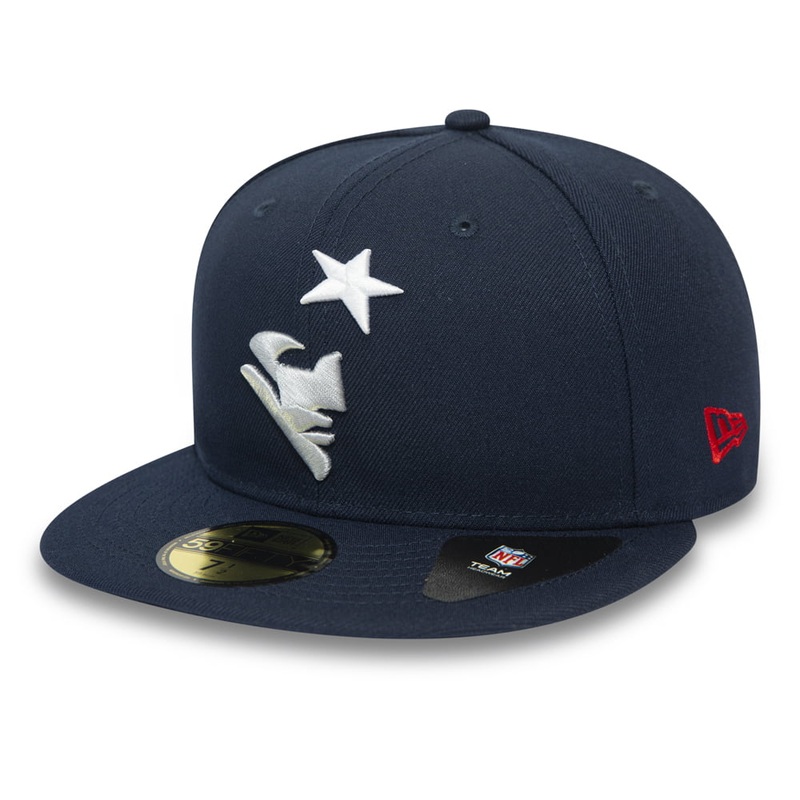 New Era 59FIFTY New England Patriots Baseball Cap – NFL Team Tonal Shadow Logo – Navy Blue 7