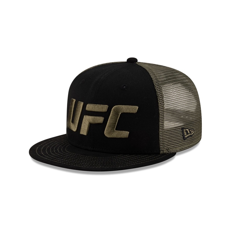 UFC Suede Black 9FIFTY Trucker Hat M/L