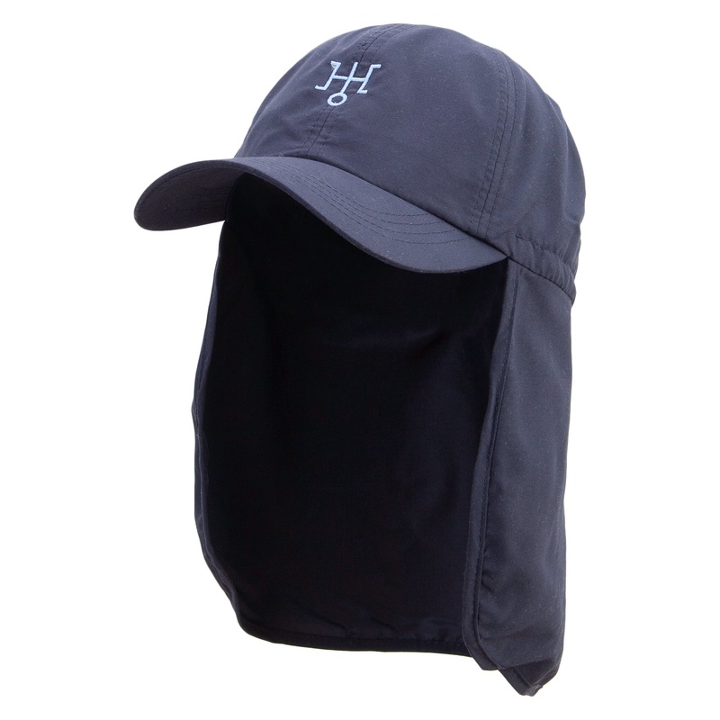 Uranas Astrology Embroidered Flap Hats Navy One Size