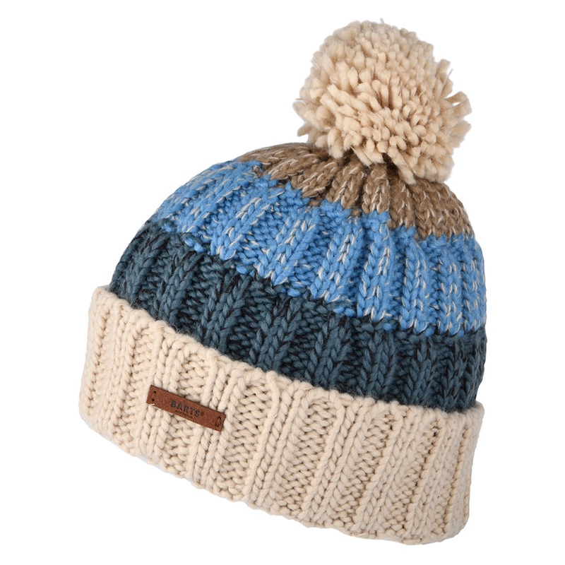 Barts Hats Wilhelm Bobble Hat – Wheat-Blue 1-Size
