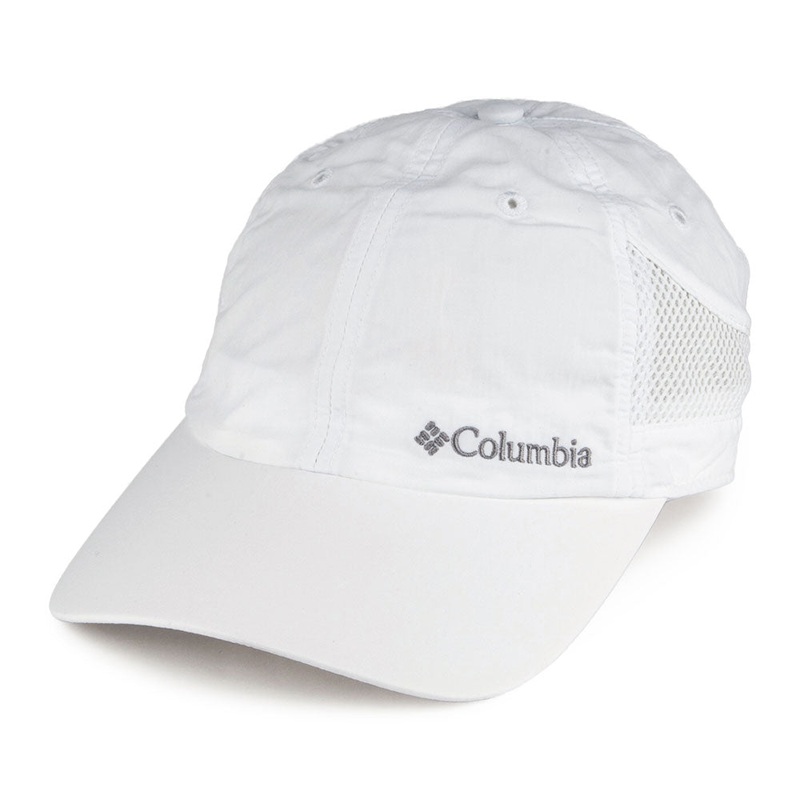 Columbia Hats Tech Shade Baseball Cap – White Adjustable