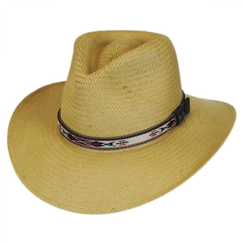 Derian Raindura Straw Outback Hat BURLAP S