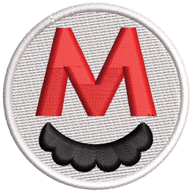 Mario Mustache Logo Mario Mustache Logo One Size