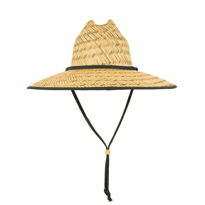 Mat Straw Lifeguard Hats – Decky 528, Lunada Bay – Lot of 1,000 Hats Natural (1000 hats total)