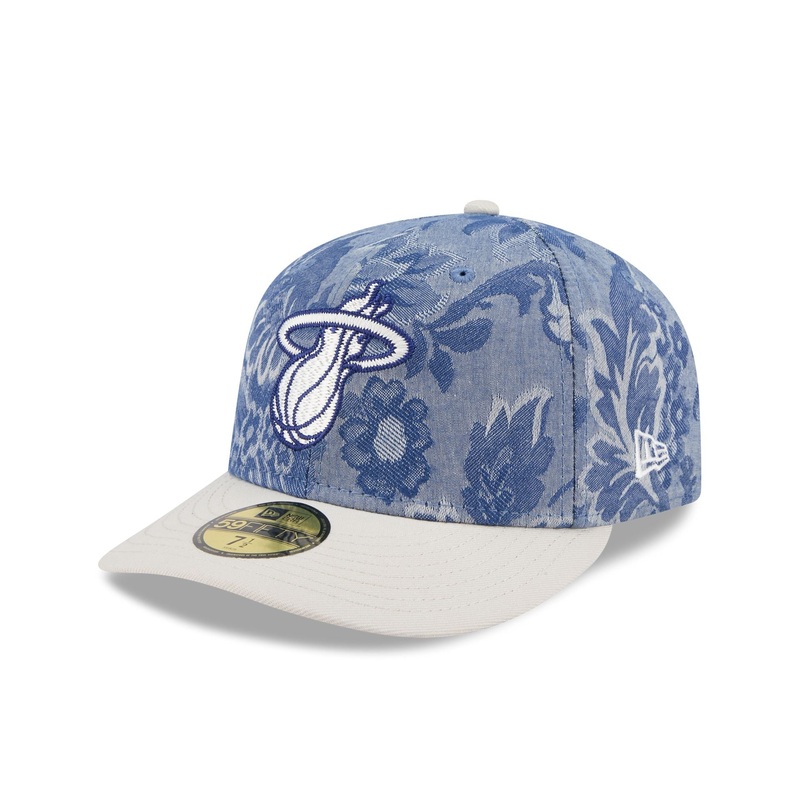 Miami Heat Two-Tone Denim 59FIFTY Fitted Hat 7