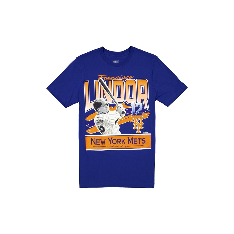 New York Mets Francisco Lindor Blue T-Shirt S