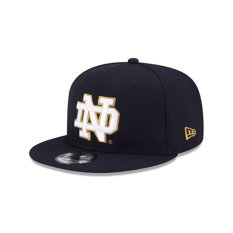 Notre Dame Fighting Irish Navy 9FIFTY Snapback Hat One Size