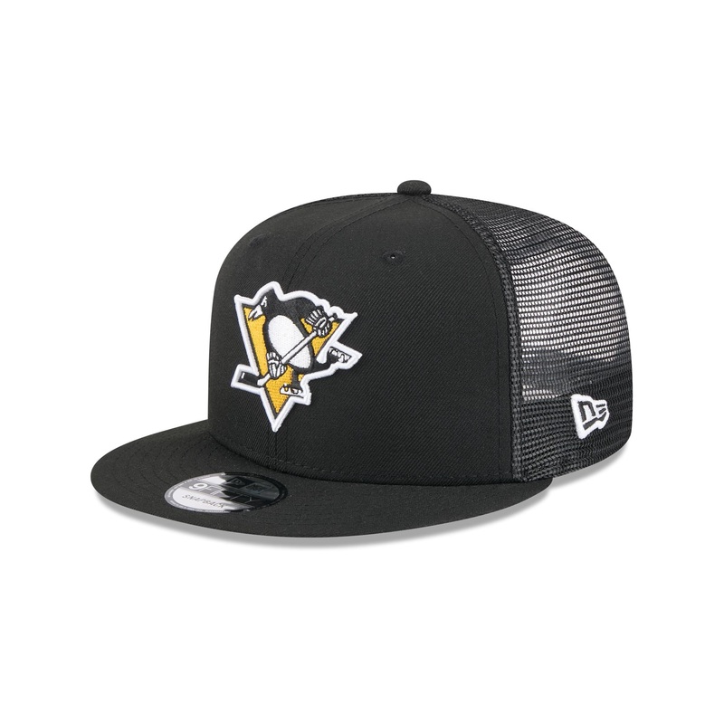 Pittsburgh Penguins Team Tag 9FIFTY Trucker Hat One Size
