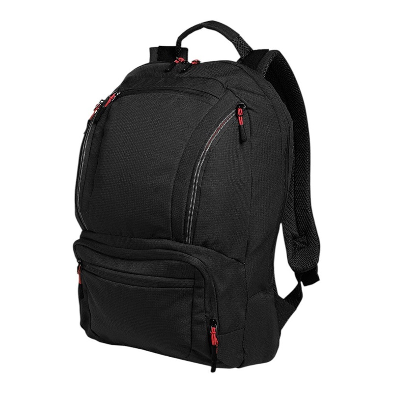 Port Authority BG200 Cyber Backpack Black/ Red