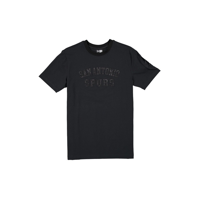 San Antonio Spurs Black on Black Logo Select T-Shirt S