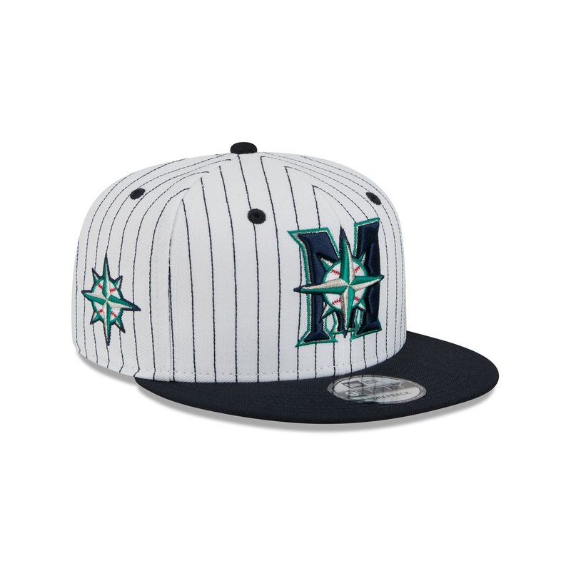 Seattle Mariners Deceptor Pinstripe 9FIFTY Snapback Hat One Size