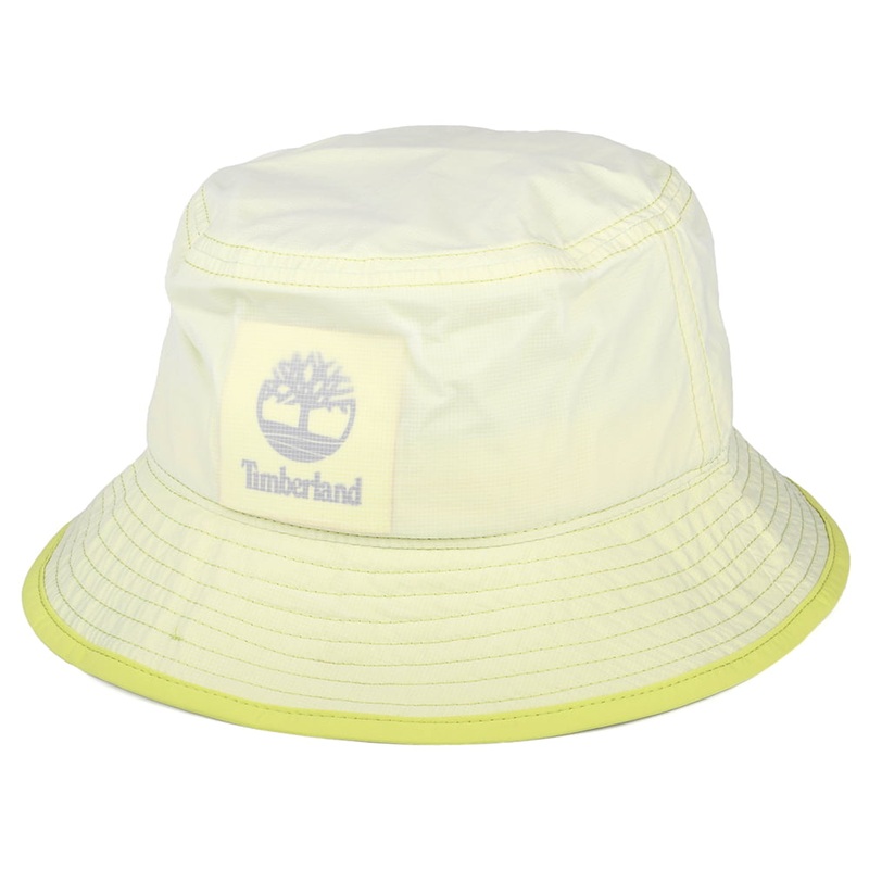 Timberland Hats Ripstop Translucent Bucket Hat – Light Yellow Small/Medium