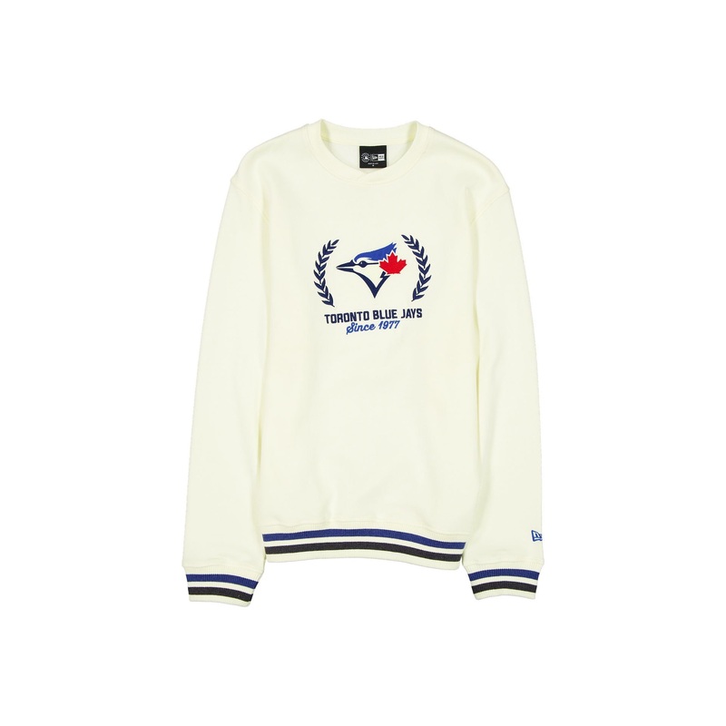 Toronto Blue Jays Throwback Chrome White Crewneck S