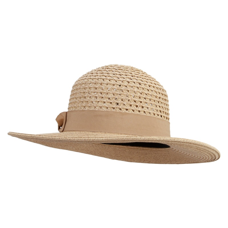 Women’s Open Weave Crown Hat Natural Heather One Size