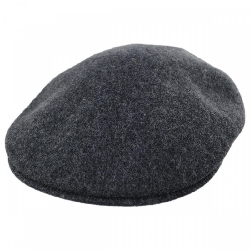 Wool 504 Earflap Ivy Cap DARK FLANNEL S
