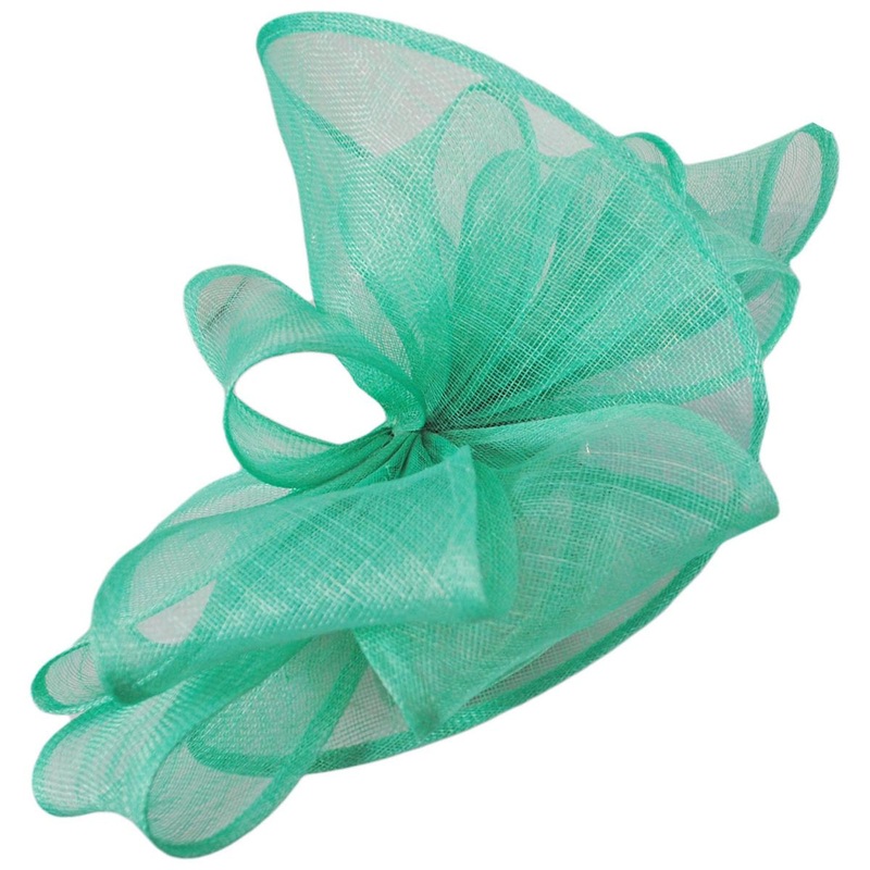 Abanico Sinamay Straw Fascinator Hat IVORY ONE SIZE FITS MOST