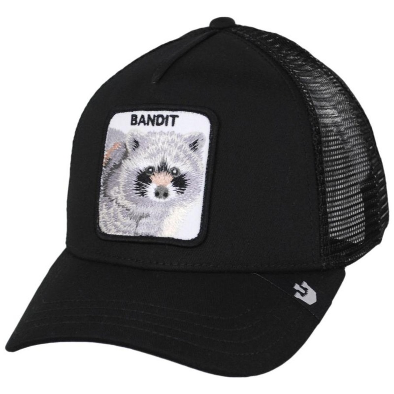 Bandit Mesh Trucker Snapback Baseball Cap BLACK ADJUSTABLE