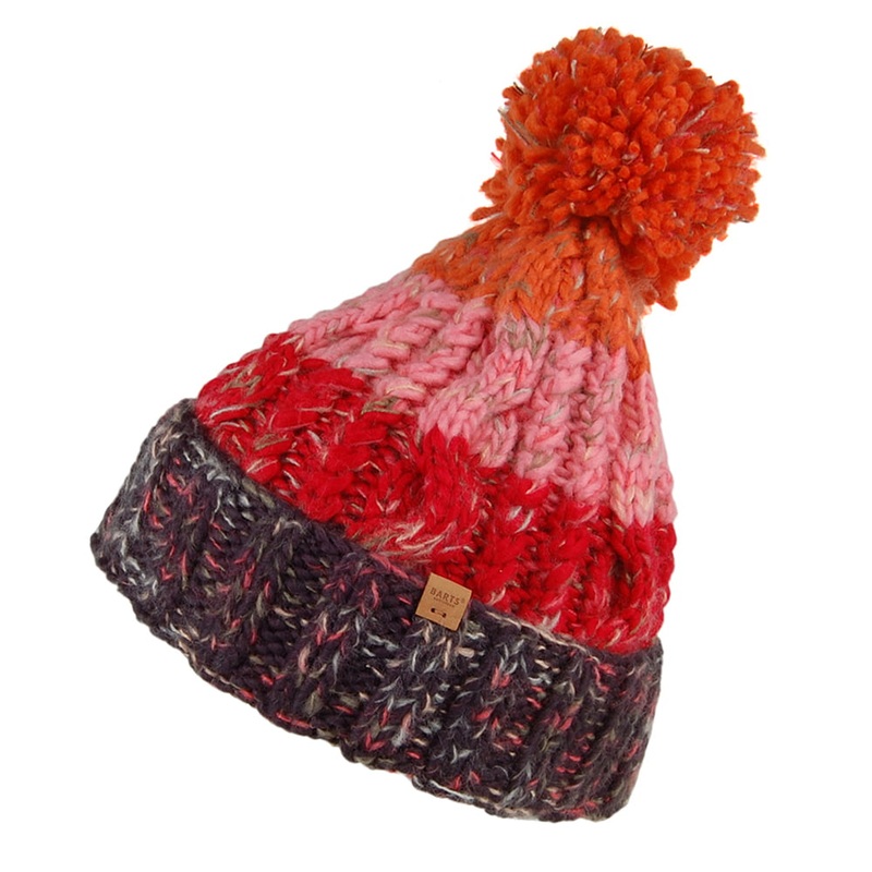 Barts Hats Sandy Bobble Hat – Navy-Red-Orange 1-Size