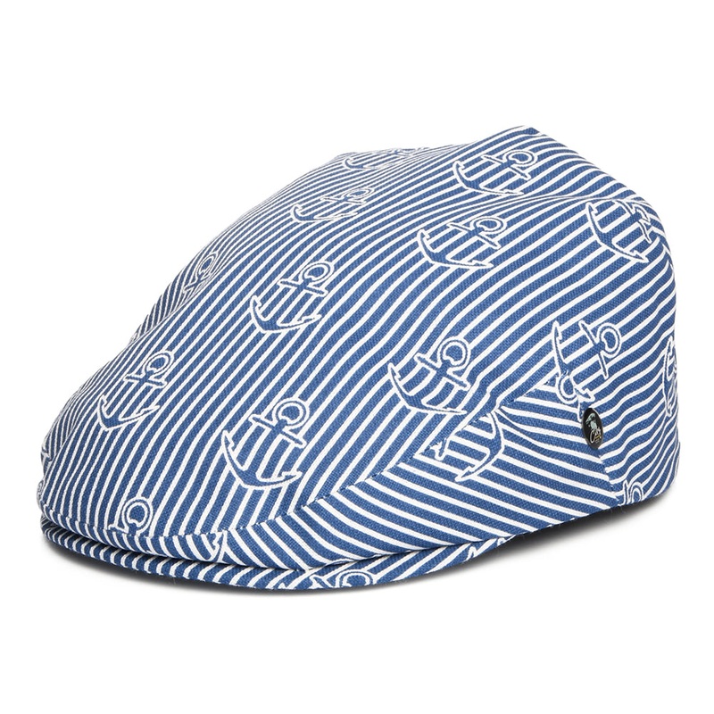 City Sport Sailors Cotton Flat Cap – Blue-White S