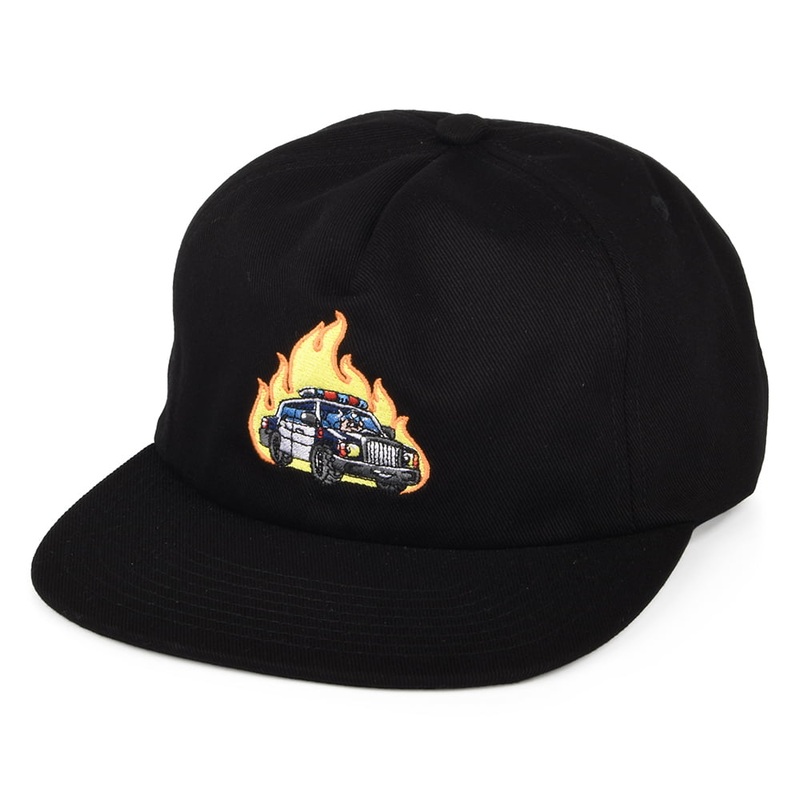 HUF Roasted Unstructured Snapback Cap – Black Adjustable